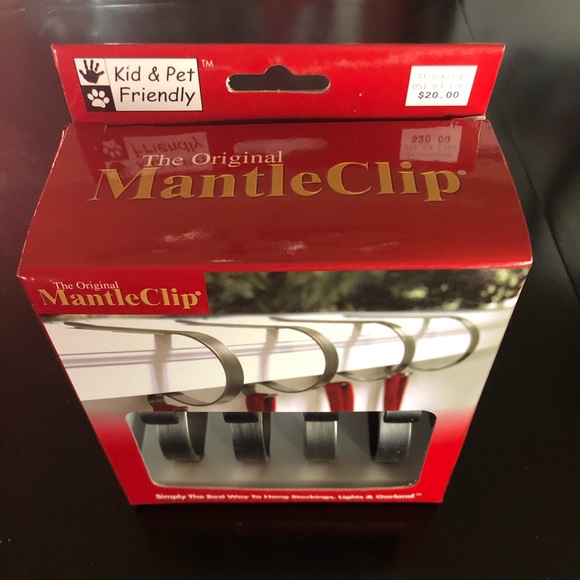 Mantle Clips for Stockings, Lights, and Garland - Picture 2 of 4